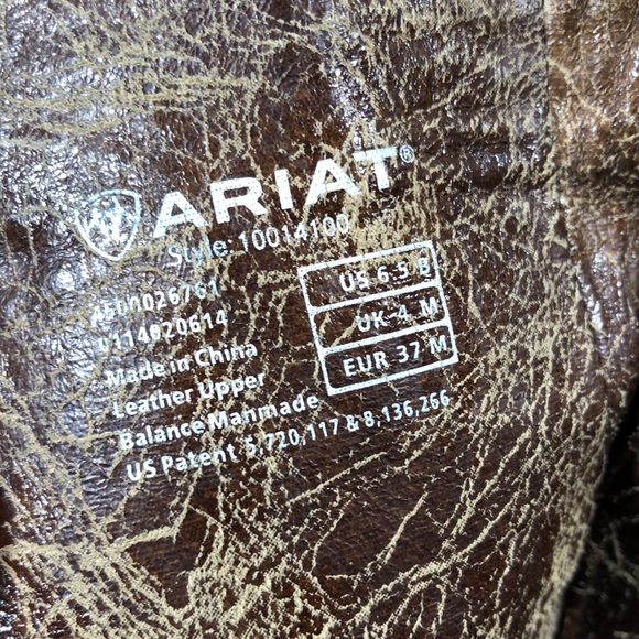 Ariat Tall Western Leather Boots 6.5 - Picture 12 of 16